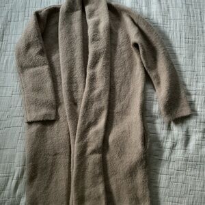 Kindred Bravely Tan Cardigan Sweater Open Front Lightweight